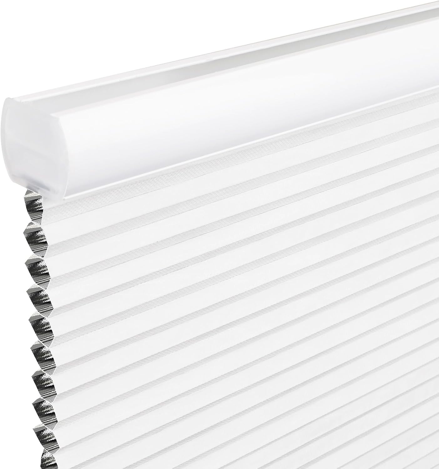 Allesin Zen Cellular Shades Cordless, Blackout Cellular Window Blinds, Honeycomb Blinds for Indoor Windows, Bedroom, Bathroom, Kitchen, White Customize White-white (Blackout) Customize Size(similar no same)