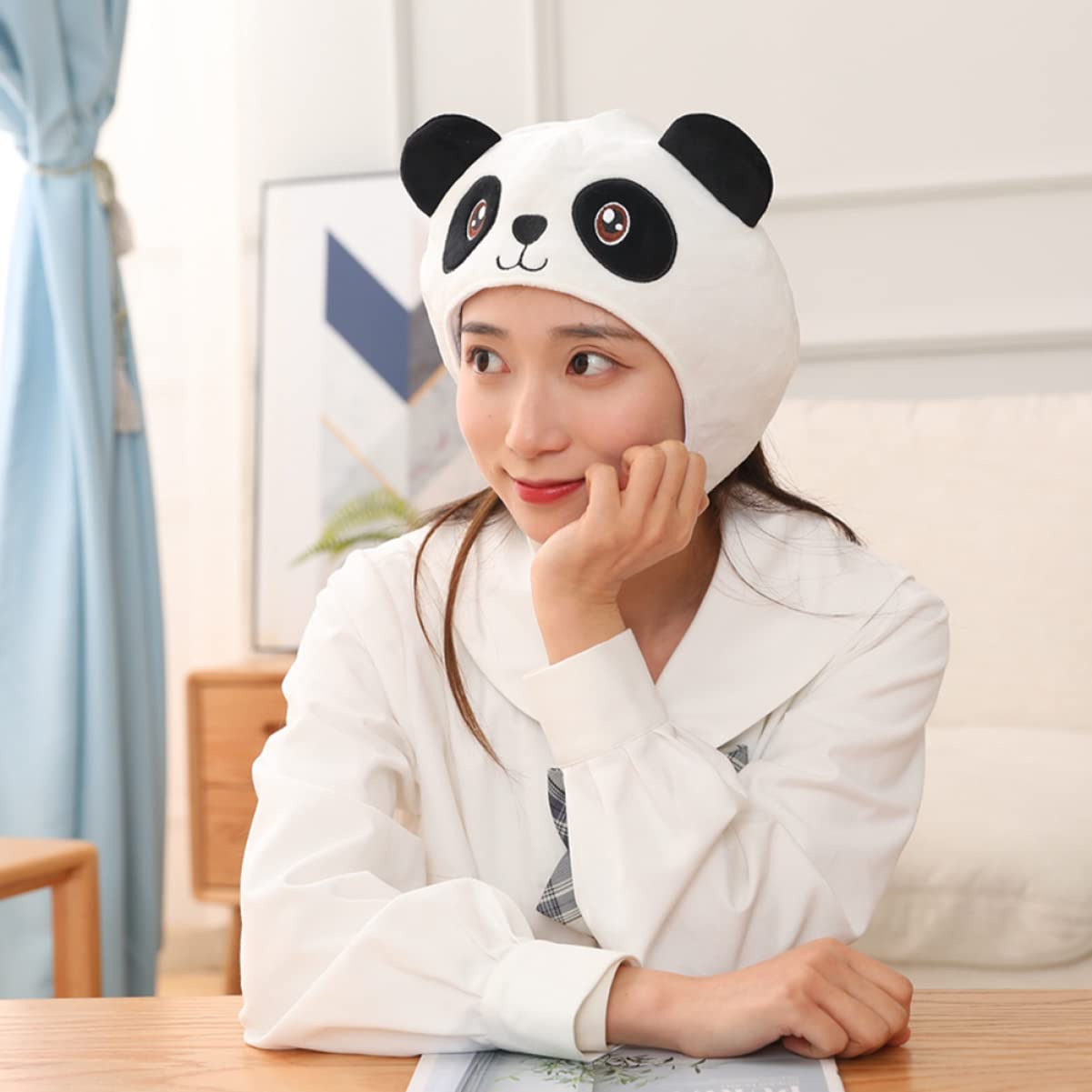 Alasum 2piezas Diadema De Peluche Diseño De Panda y Cosplay Accesorio Para Celebraciones y Fotografía Cabeza Ligera y