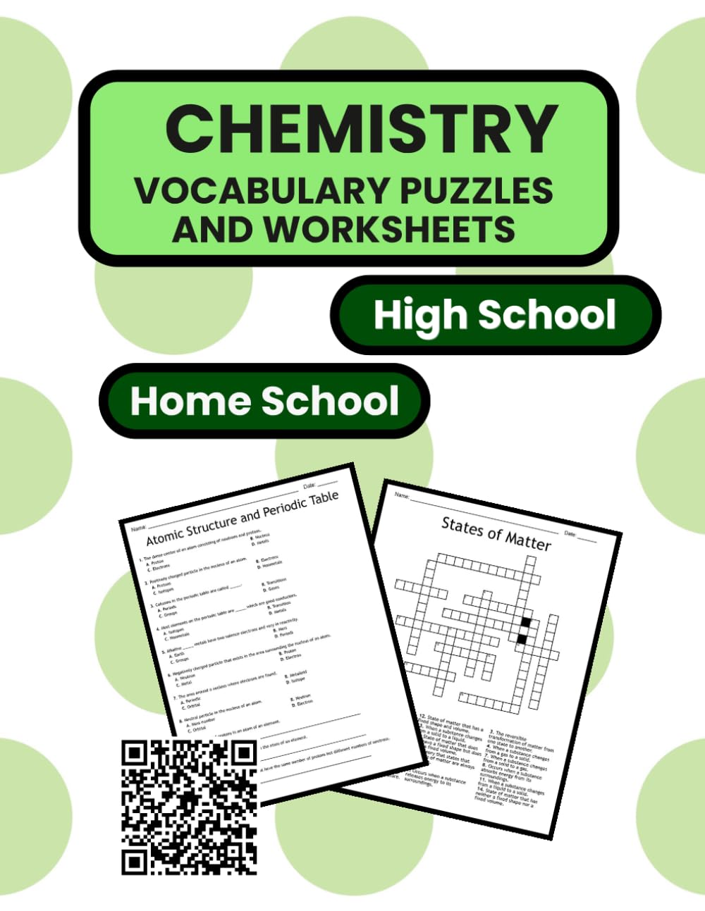 Chemistry Vocabulary Workbook High School: Chemistry Vocabulary: Atomic Structure, Periodic Table, Matter Properties, States of Matter, Chemical Bonds and Reactions