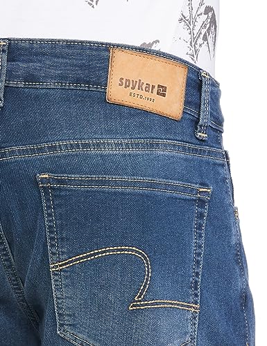 Image of Spykar Men's Rover Regular Fit Mid-Rise Jeans