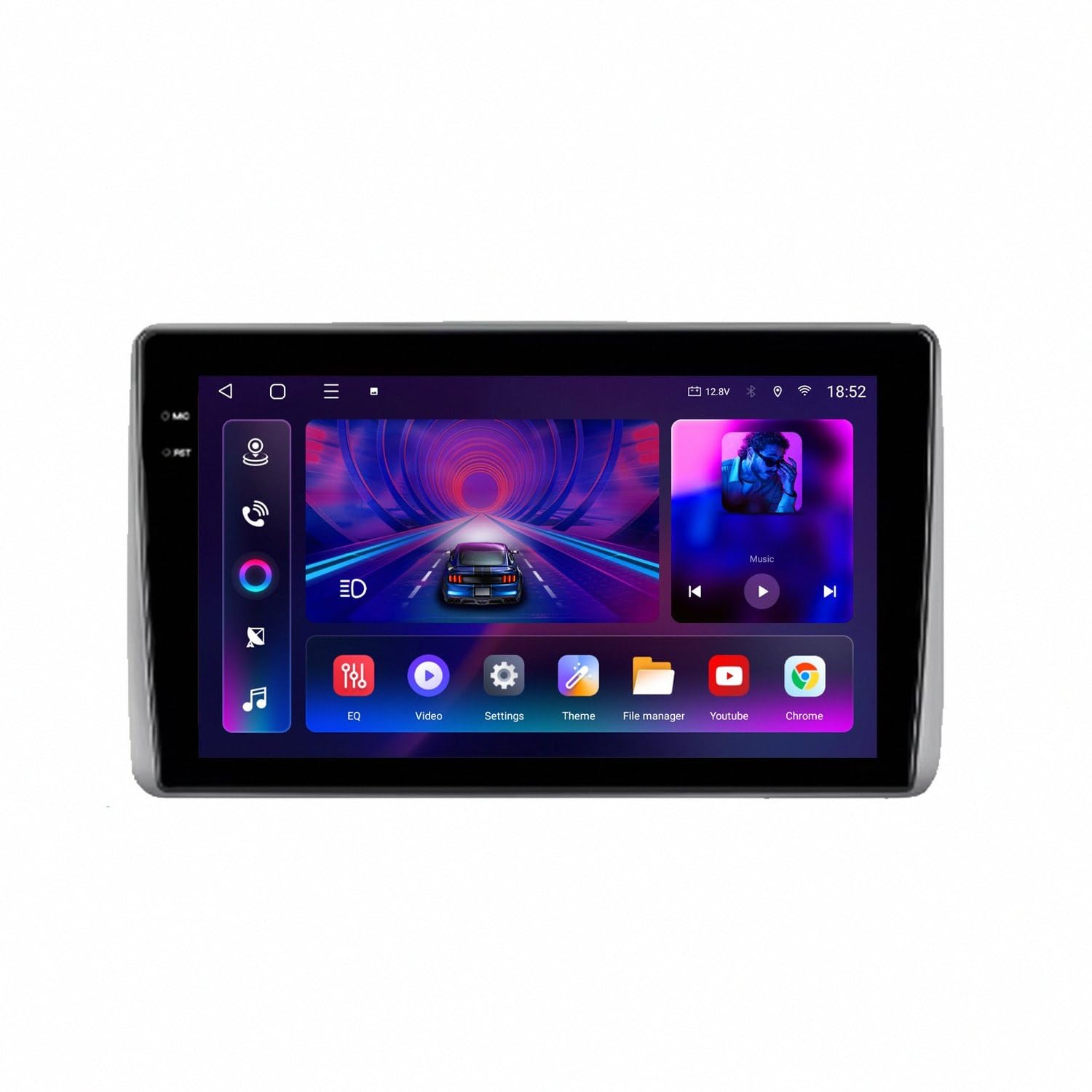 Reproductor coche Lincoln Navigator 2003-2009 CarPlay Android Auto pantalla GPS 8