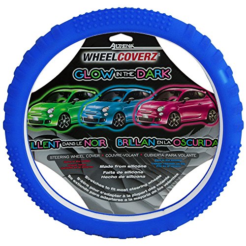 Alpena 10826 Blue Glow in the Dark Steering Wheel Cover