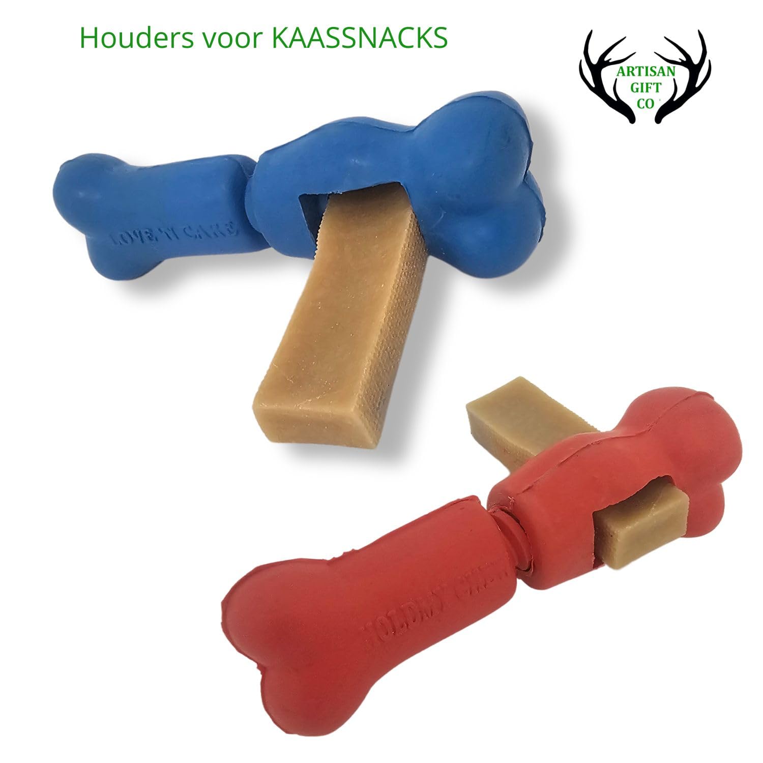 Porte-friandises Anti-étouffement, Caoutchouc Naturel Souple pour Chiens Petits/Moyens à Morsure Douce, Ouverture 15<25x20 mm.