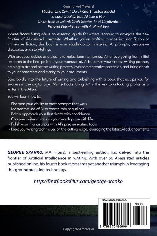 Write Books Using AI: ChatGPT Prompt Mastery for Fiction and Non-fiction, A Step-by-Step Plan from First Draft to Finished Manuscript (Innovate with AI) - Image 2