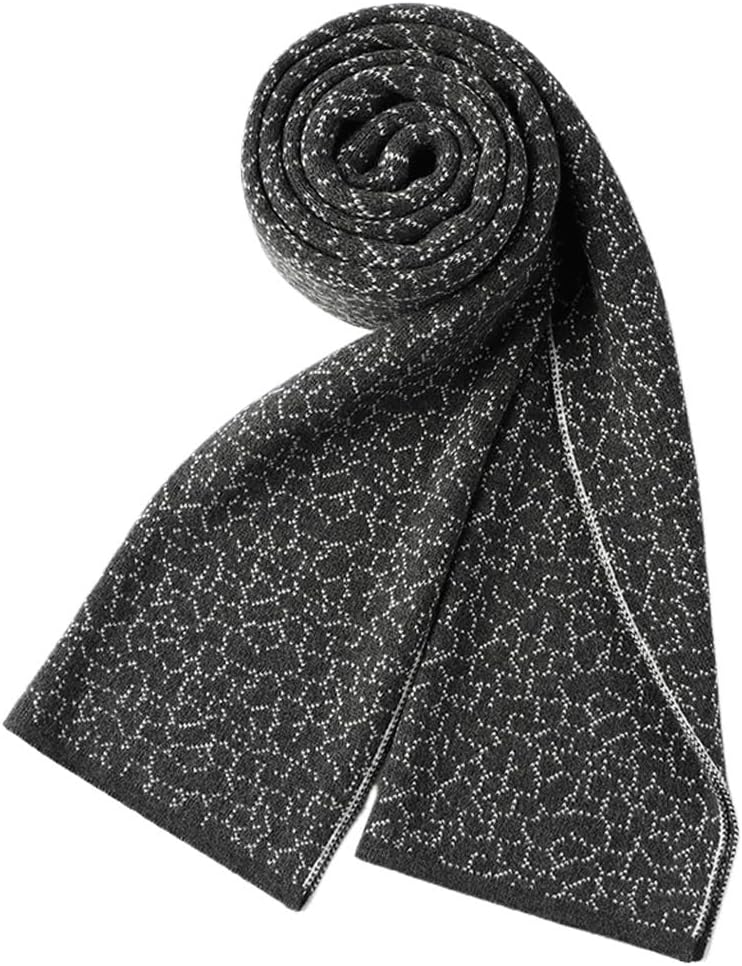 Men's mid length scarf, versatile for business and leisure, autumn and winter
