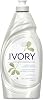 Ivory Dish Soap Classic Scent, Tough on Grease, Made Without Dyes, 24 fl oz Pack of 10