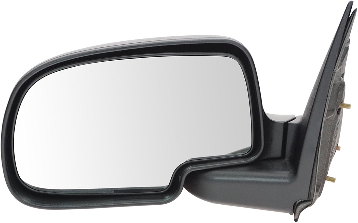 TRQ Left Mirror Manual with Black Cover with Textured Cover with Textured Black Cover Drivers Side Compatible with 99-07 Chevrolet GMC GM1320230