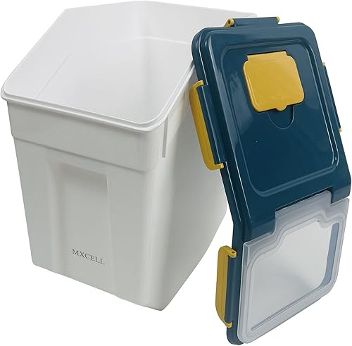 Miniatura 5 de Contenedor hermético grande de almacenamiento de alimentos para perros con cuchara y taza medidora, contenedor de almacenamiento de alimentos para