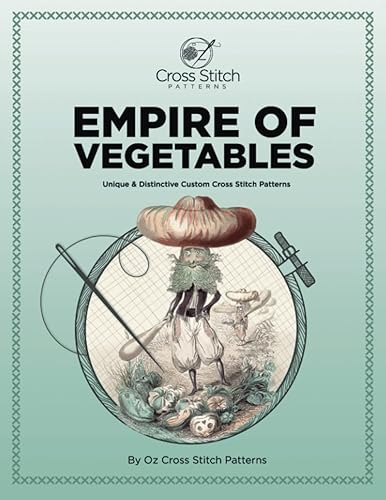 Custom Cross Stitch Pattern, Empire Of Vegetables Unique & Original Custom Counted Cross Stitch Patterns