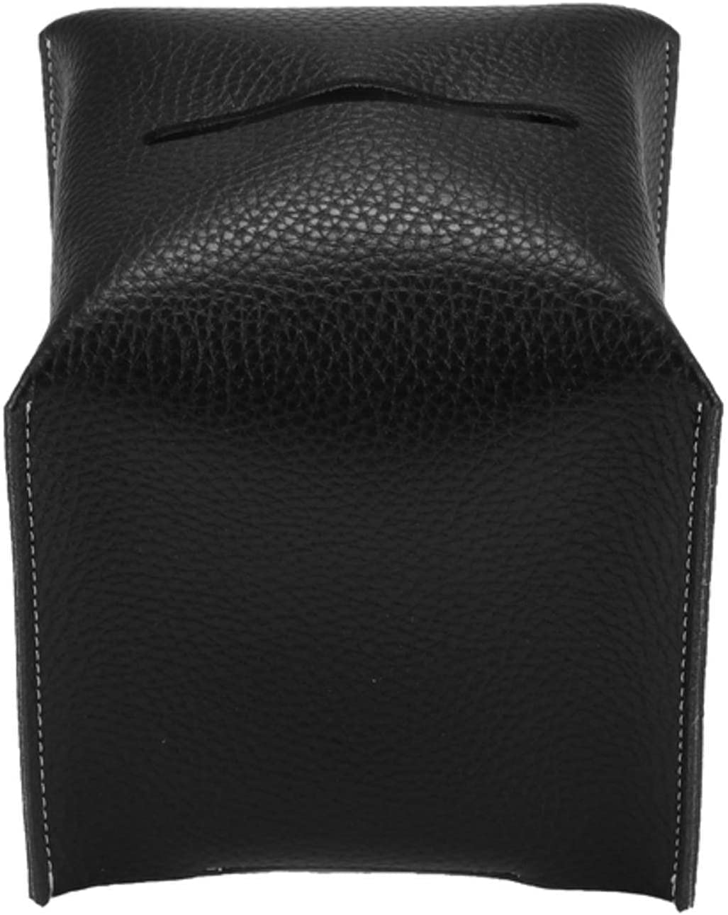 Pudełko na Chusteczki Nawilżane, Plac uchwytu okładkowego skrzynki tkankowej P U. Skórzany Dozownik Tissue Box Roll Papier Wyciągowy Container do sypialni Sypialni i Salonu(Black)