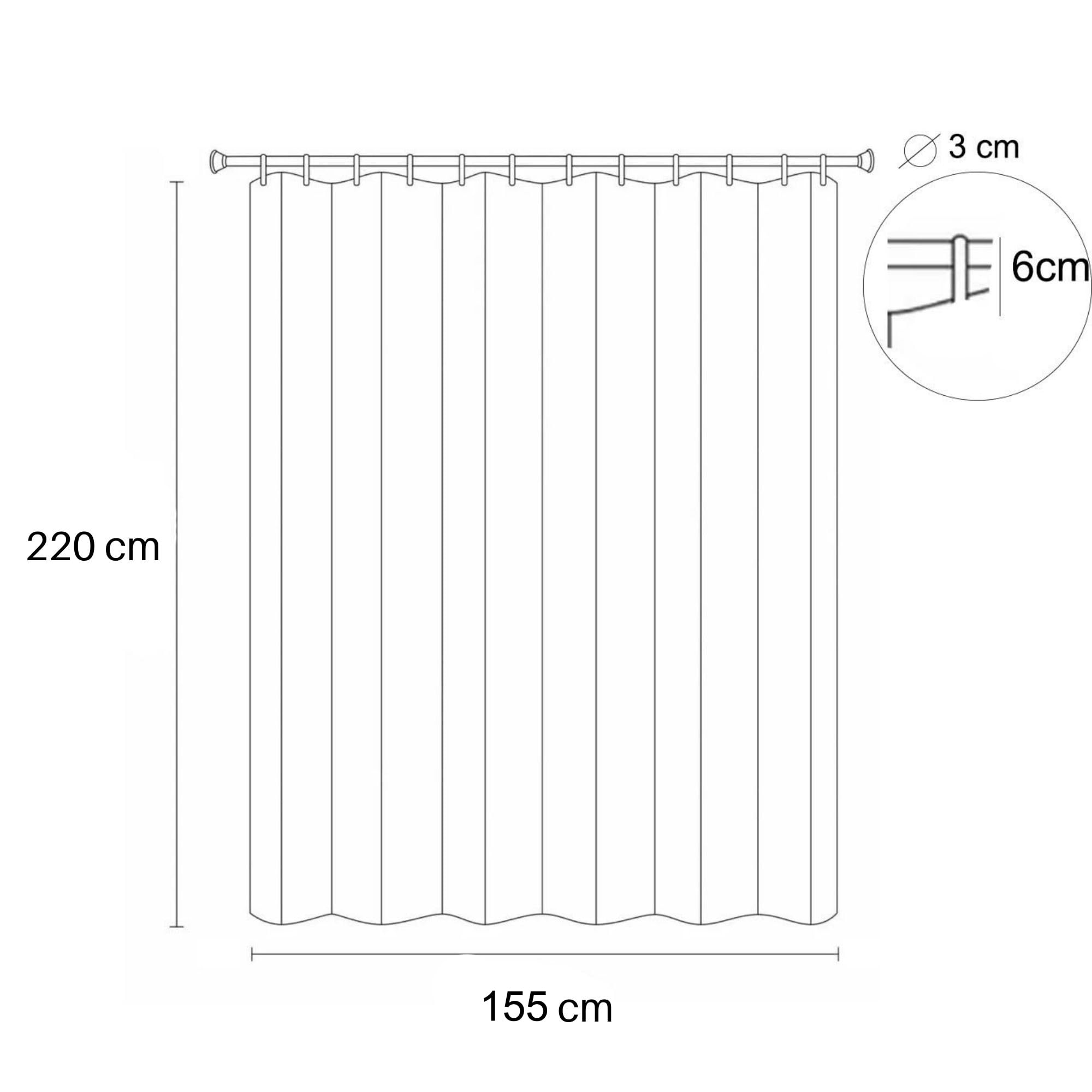 Outdoor Vorhang 2er SET Schlaufengardine 220 x 155 cm Gartenlauben Balkon-Vorhänge Gardinen Verdunkelungsvorhänge mit Schlaufen, Vorhang Wasserdicht für Pavillon Strandhaus (2 Panele) Beige [129]