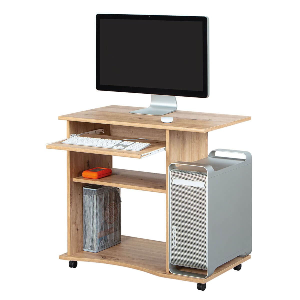 AltoBuy IBAI - Meuble Informatique Aspect Chêne Artisan