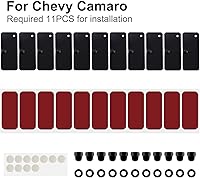 Vista 4 de Sunluway Accesorios de hardware de instalación de rejillas de ventana trasera, cinta de montaje de doble cara 3M para Ford Mustang Dodge Challenger