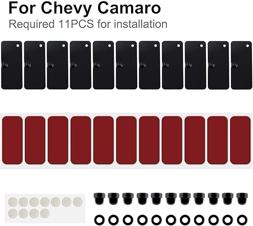 Miniatura 4 de Sunluway Accesorios de hardware de instalación de rejillas de ventana trasera, cinta de montaje de doble cara 3M para Ford Mustang Dodge Challenger