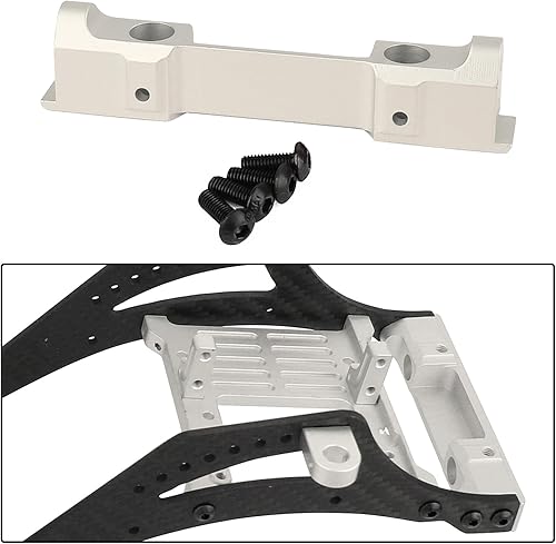 Miniatura 5 de ZXYRC Soporte de montaje de parachoques delantero y trasero de aleación de aluminio para 110 RC Crawler Axial SCX10 Pro Car DIY Kit de marco de
