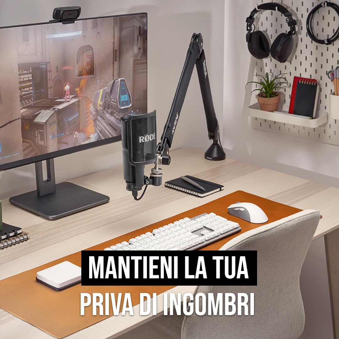 RØDE PSA1+ Braccio da Studio Professionale con Smorzamento a Molla e Gestione Cavi