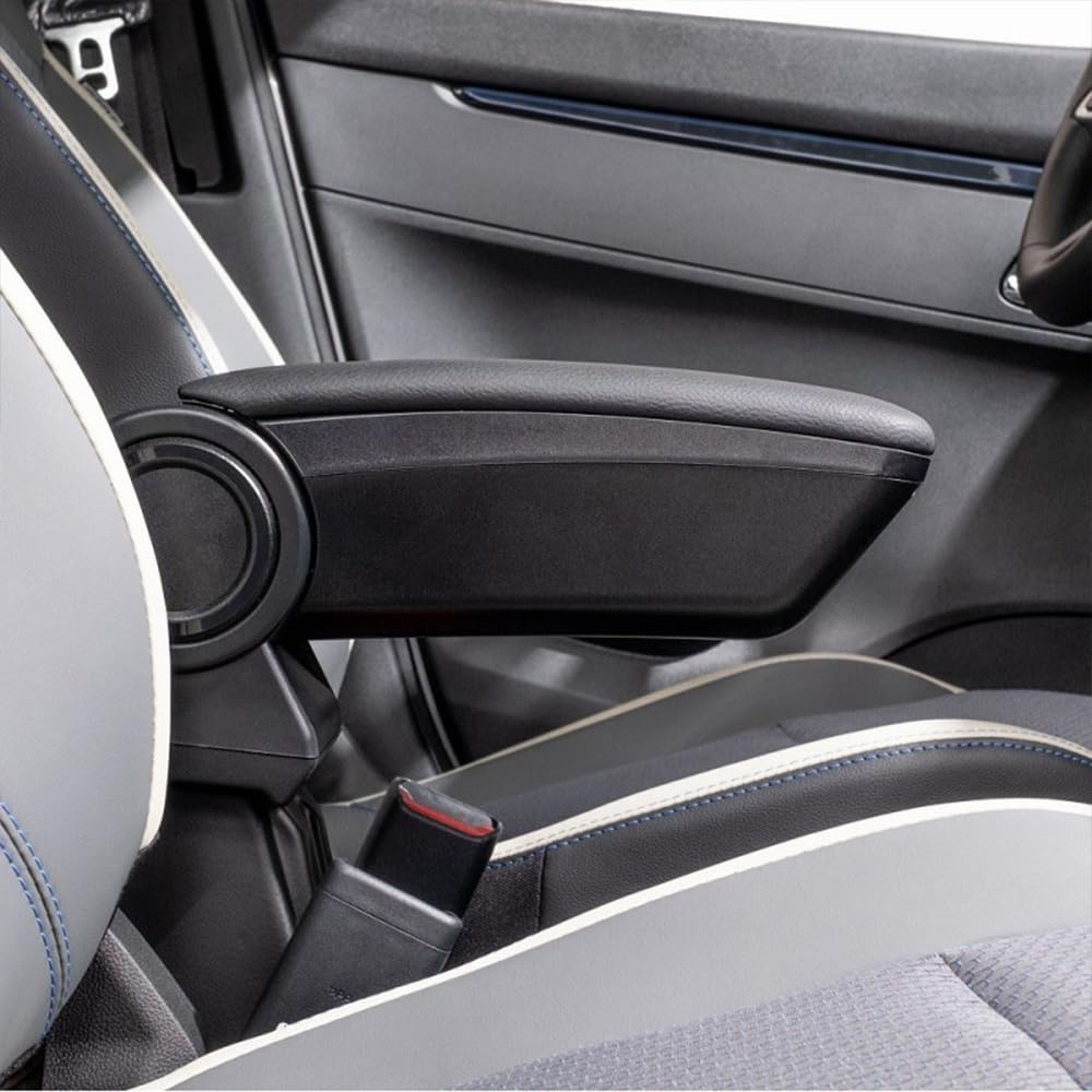 Bracciolo Armster 3 In Tessuto Per Toyota Yaris 2011-2014 - Nero, Omologato ISO 9001, Con Vanetto Portaoggetti