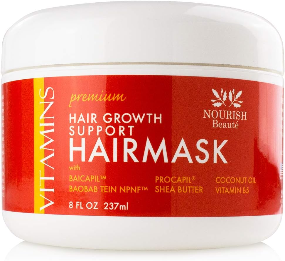 Nourish Beaute Mask for Deep Conditioning and Hydration on Dry Damaged Hair - 240mls
