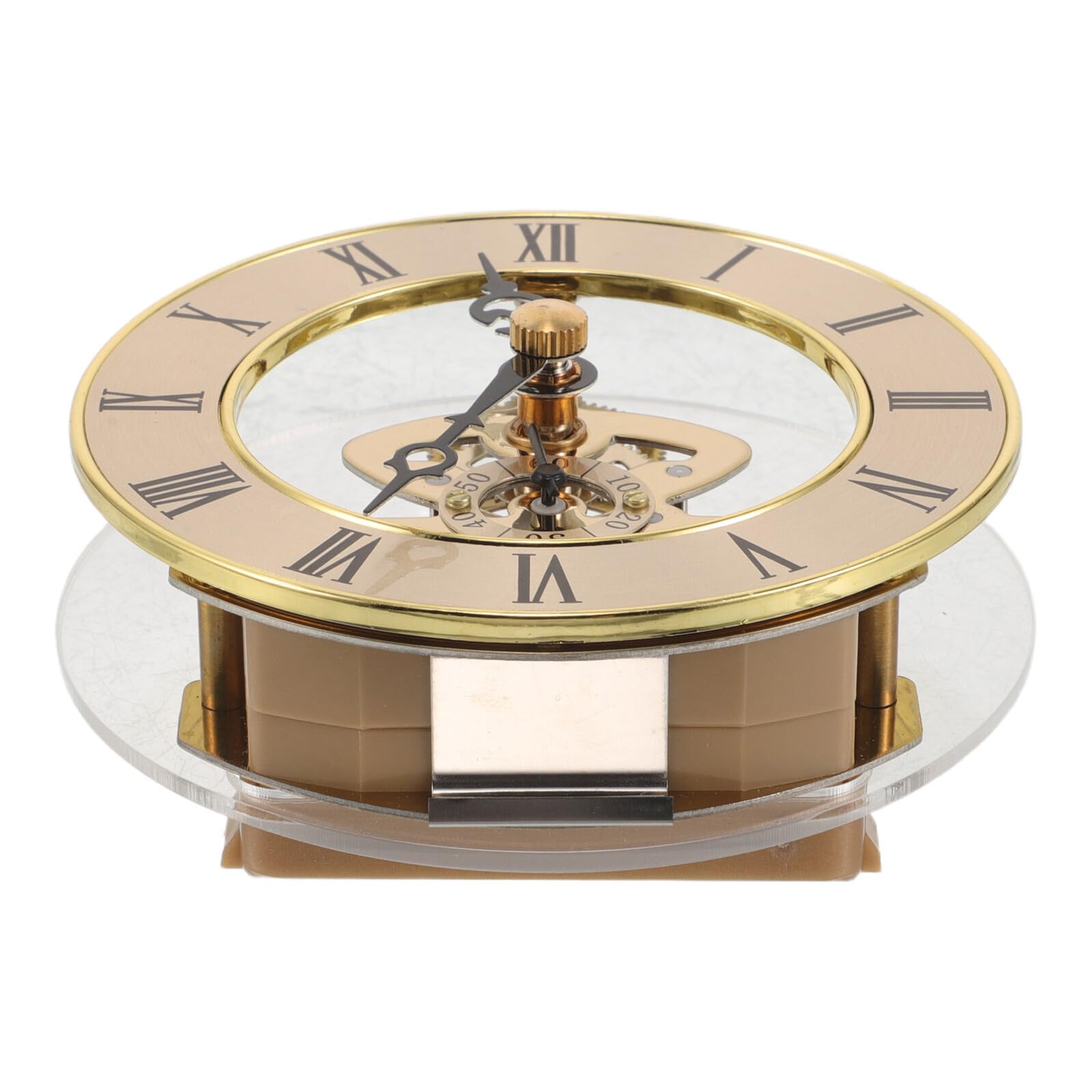 Chiffres romains et mécanisme squelette doré 80 mm souvenir
