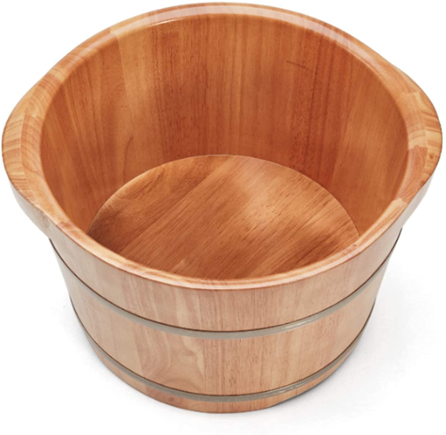 Bacino di Legno per Spa per Piedi Bacinella per Piedi in Legno Vaschetta per Pedicure in Legno Alta 23 cm Bacinella per Pedicure in Legno Alta per Piedi Secchio per Massaggio per Punti di agopuntura
