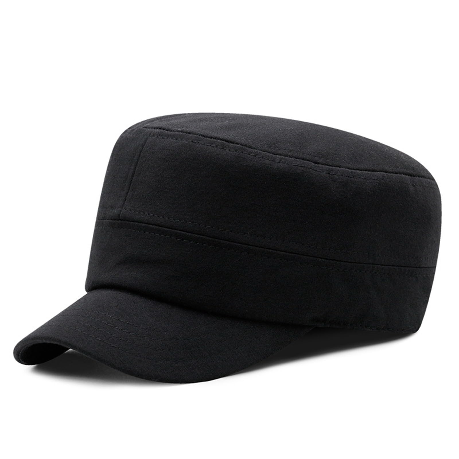 Berretto Militare da Cadetto Cappello Militare da Esterno con Punta Piatta e Sigillo Completo Donna, Lingua D'Anatra per Abbigliamento da Esterno