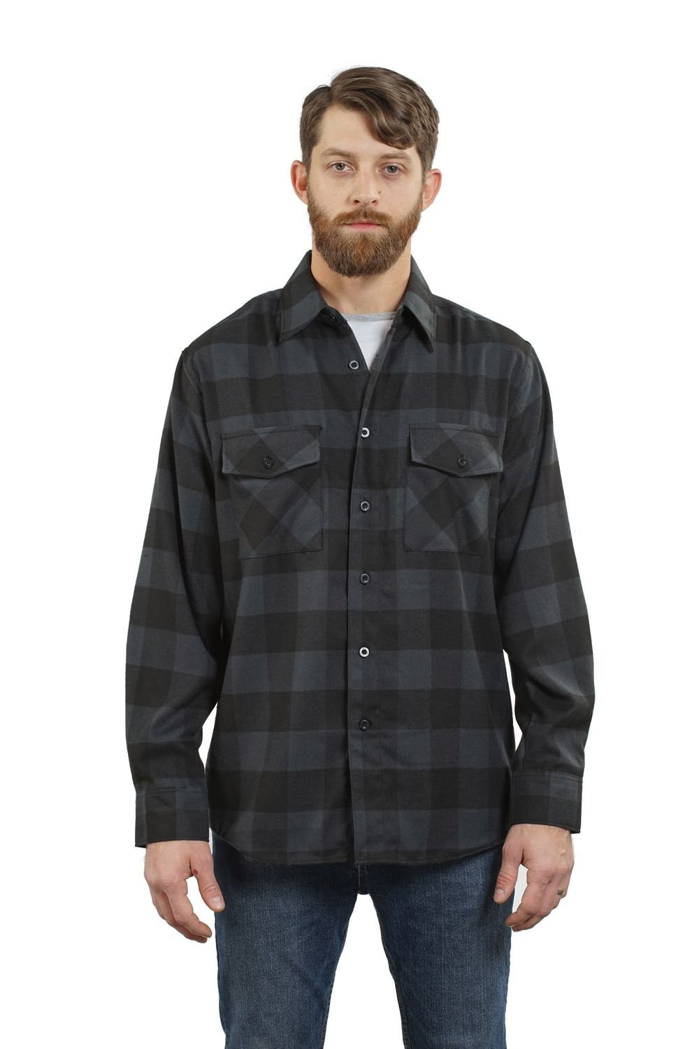 YAGO Men's Outdoor Long Sleeve Flannel