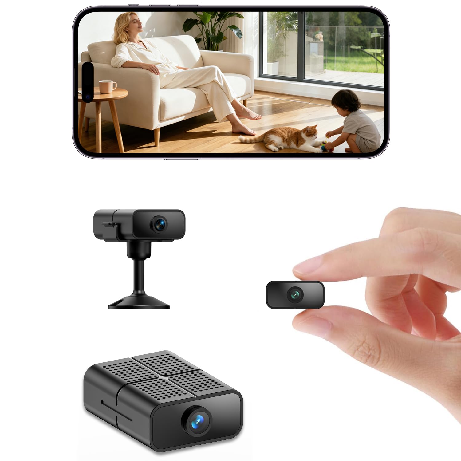 Mini Camera Spy HD Wireless Small Hidden Camera 2 4G 5GHz WiFi Tiny Indoor Security Cameras with Night