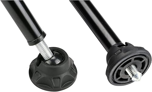 Vista 13 de MagicLine Trípode para cámara de video de aluminio resistente de 68.7 pulgadas con cabezal fluido, 2 asas de barra panorámica, separador de tierra