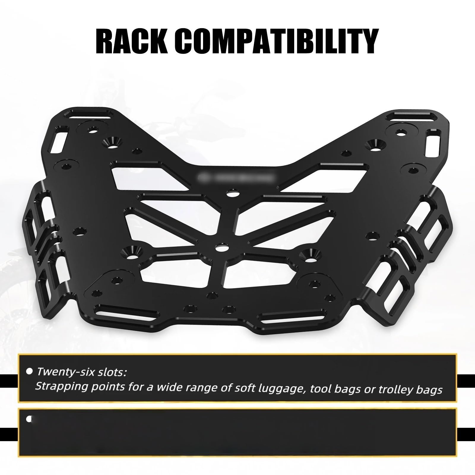 Porte-Bagages arrière Moto pour Yamaha pour Tenere 700 2019-2024 Porte-Bagages Arrière(Brackets)