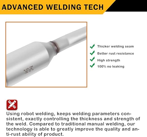 Miniatura 4 de Conversor catalítico para Toyota Camry 97-01 2,2 l 99-01 Toyota Solara tubo trasero EPA abrasivo