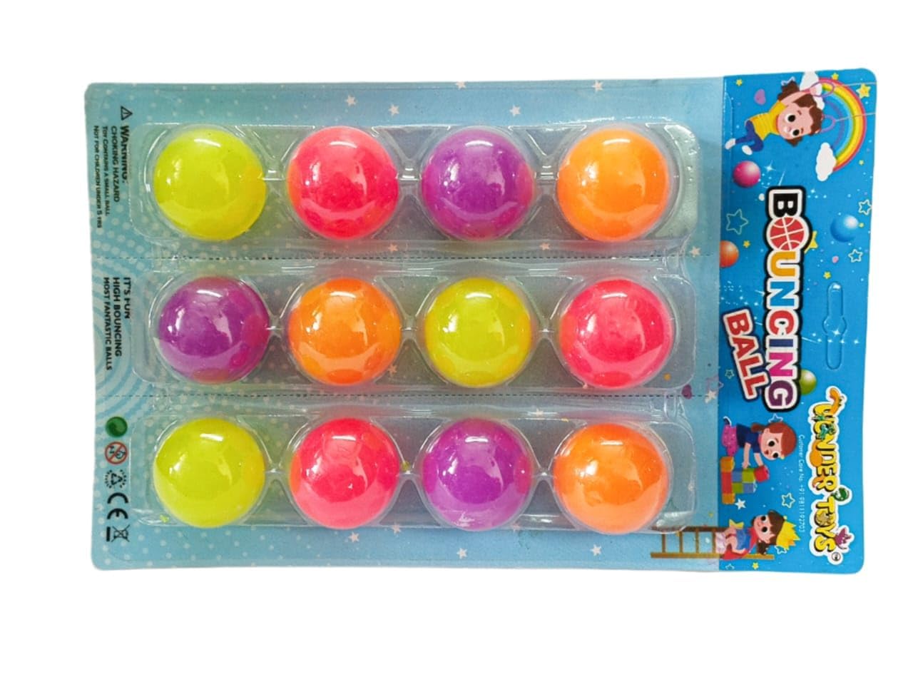 Multicolour Cricket Tennis Ball Light Weight Rubber (Pack of 12) | Green, Red & Multicolor, Pack of 12, Light Weight, Rubber Material-image-22