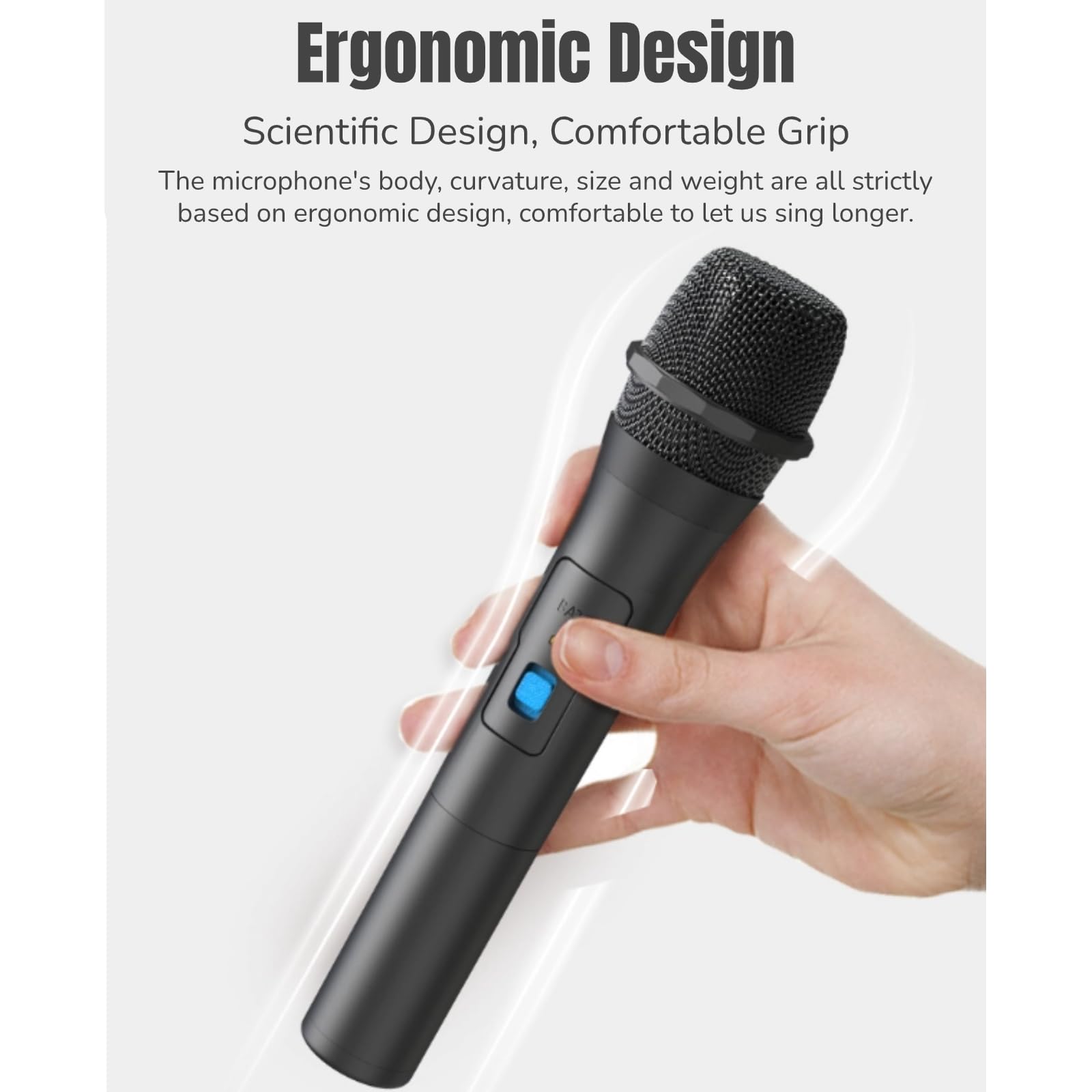 Cuifati VHF V16U bezprzewodowy mikrofon 2 w 1, uniwersalny ręczny głośnik mikrofonowy do karaoke z odbiornikiem USB, odległość transmisji 50 m, przenośny system mikrofonowy do karaoke na imprezy