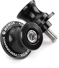 MOWOK 2 Pezzi Universale M8 Nottolini Cavalletto Moto Accessori per S1000R/XR/RR, GSR 600 750 GSXR GSXS 1000 GSX-8S V-Strom SV650, CBR600RR CBR 1000 900 954 RR Trident 660 Multistrada 950 V2 V4 (Nero)