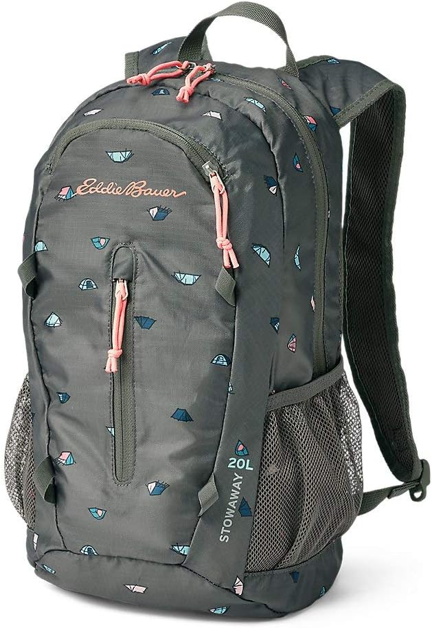 Eddie Bauer Unisex-Adult Stowaway Packable 20L Daypack, Olive Regular ONE Size