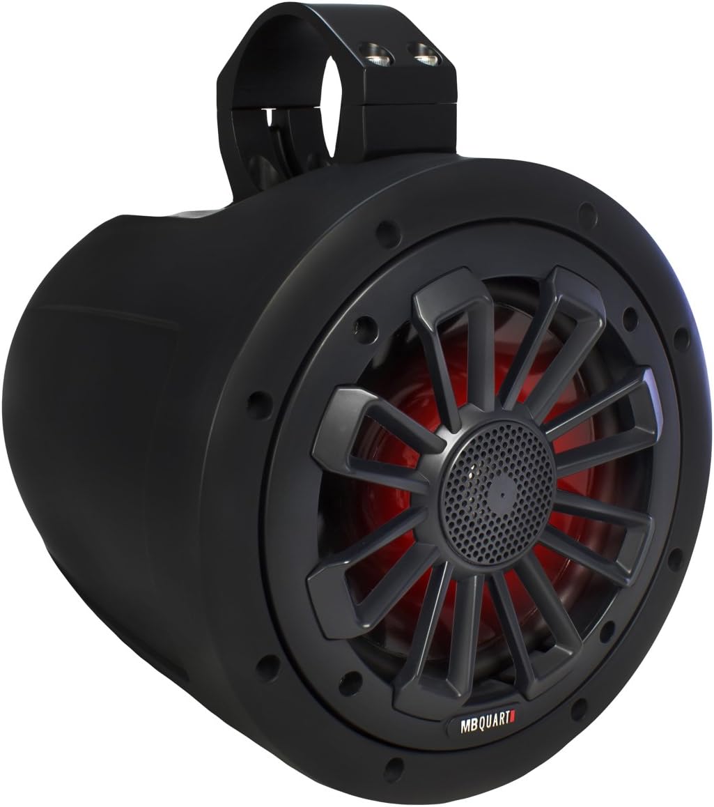 MB QUART NT1-116LB Nautic Series 6.5", 120 Watts 2-Way Wake Tower Speaker with Matte Black Finish