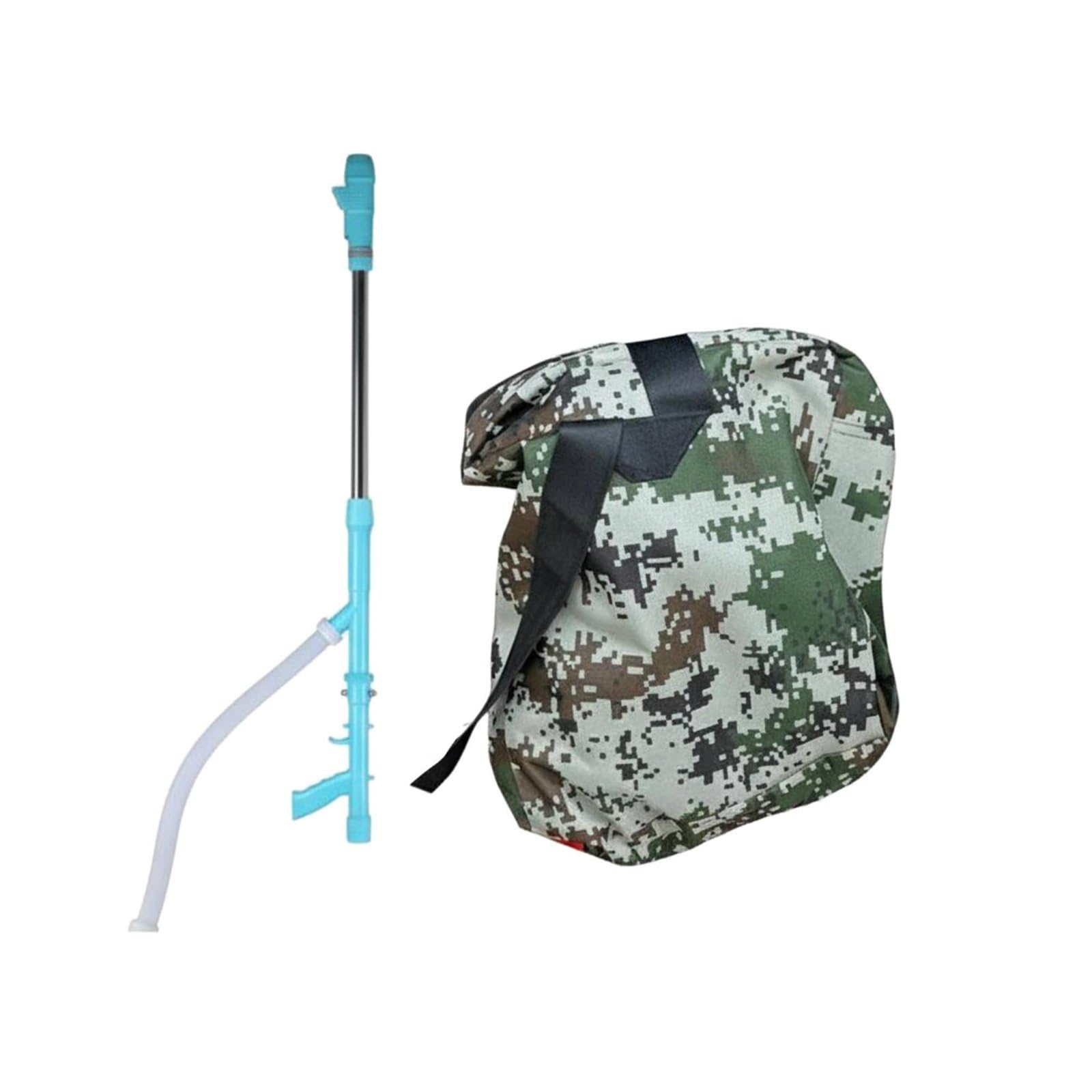 predolo Spandiconcime a Zaino Multifunzione Applicatore di Fertilizzante Manuale Portatile Attrezzatura Agricola per Agricoltori, Giardinieri, Agricoltura, Blu-verde, Ss Tutto-in-uno