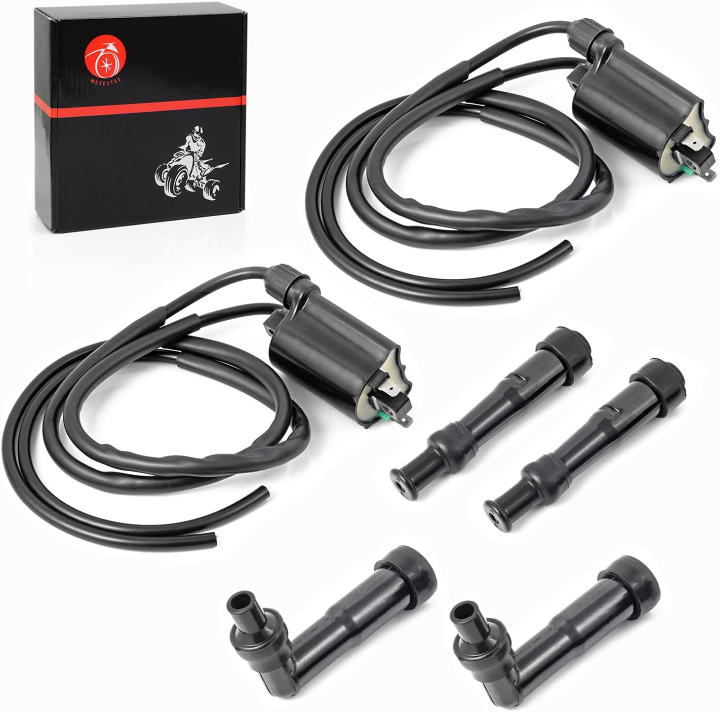 MOTO1988 Ignition Coil Pack R+L For Honda Nighthawk 750 CB750 1991-2003