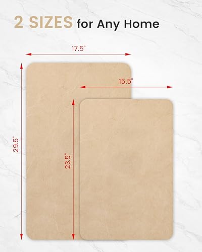 Miniatura 2 de Stiio Alfombrillas de baño para el baño, superabsorbentes de secado rápido, alfombras de goma antideslizantes delgadas para el baño que pasan debajo