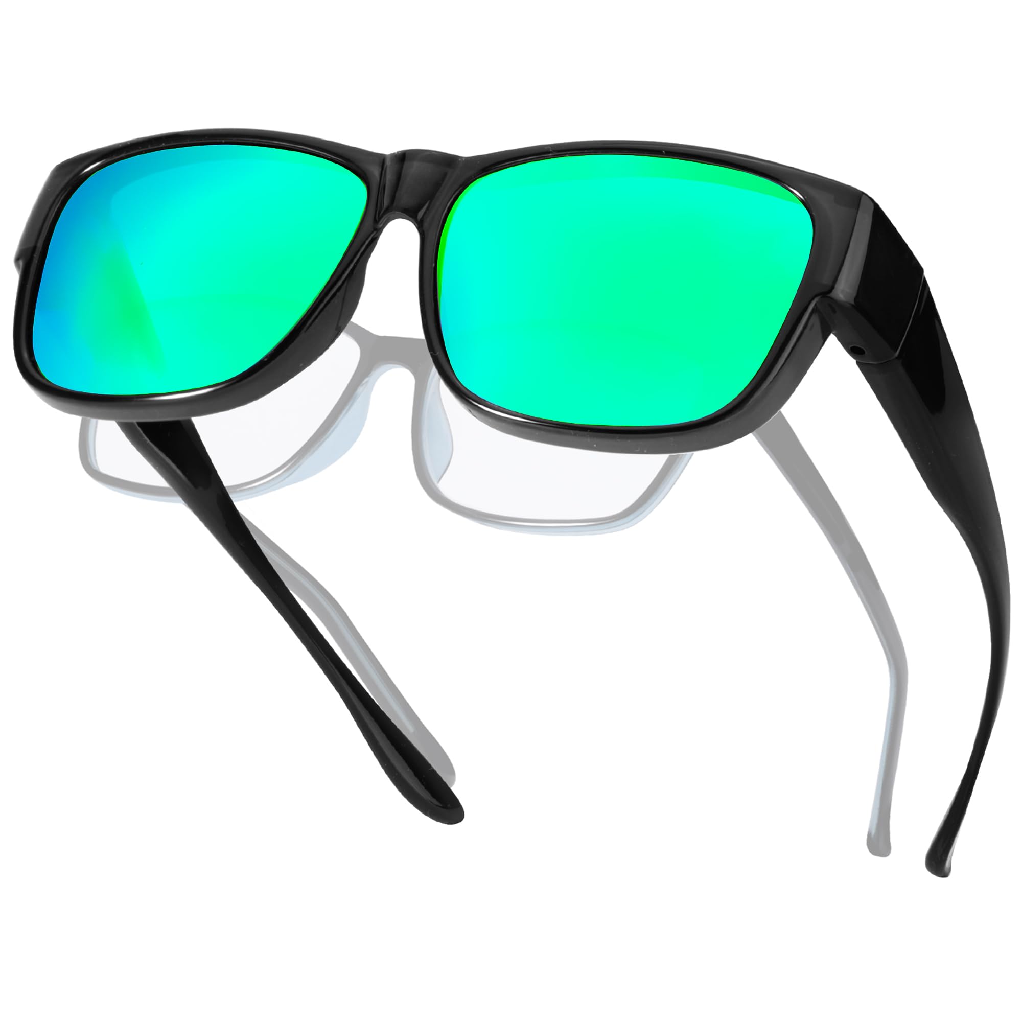 Myiaur Überzieh Sonnenbrille für Herren Polarisiert mit UV400 Schutz, für Brillenträger, Autofahren, Alltag & Strand