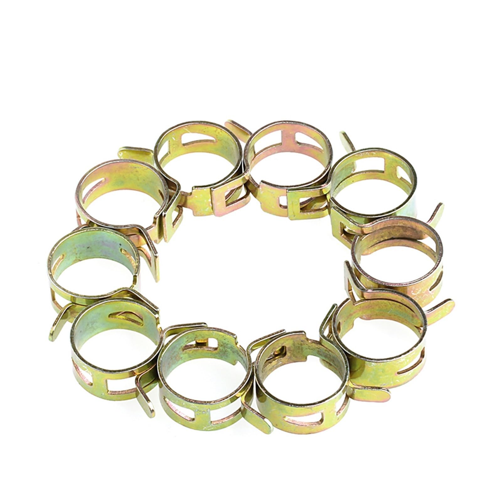 Lot De 25 Pinces à Ressort Colorées 25 Mm - Pour Conduite De Carburant, Tuyaux - Colliers De Serrage Élastiques Universels