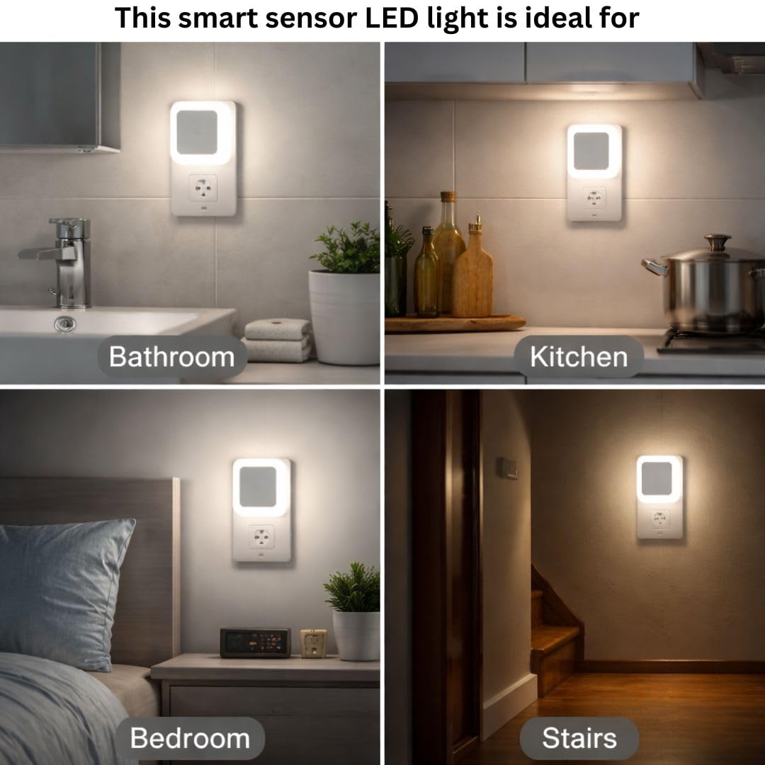 Smart Motion Sensor Night Light - Pack of 3 -6