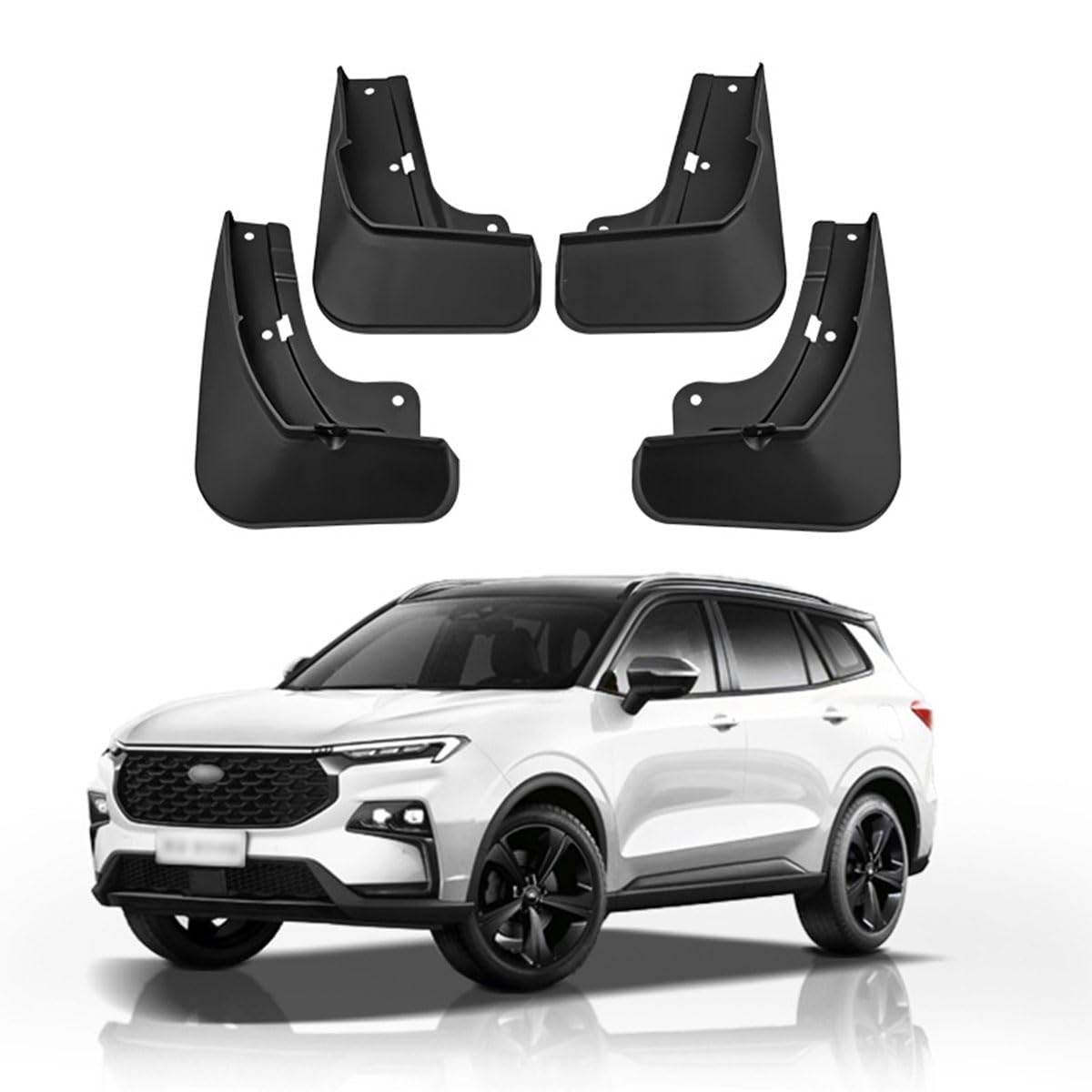 YPFYBHD Mud Flaps Splash Guards, Compatible with Ford Territory Equator 2022-2024, Front and Rear Mudflaps Fender Guards Set of 4, Car Protection Accessories