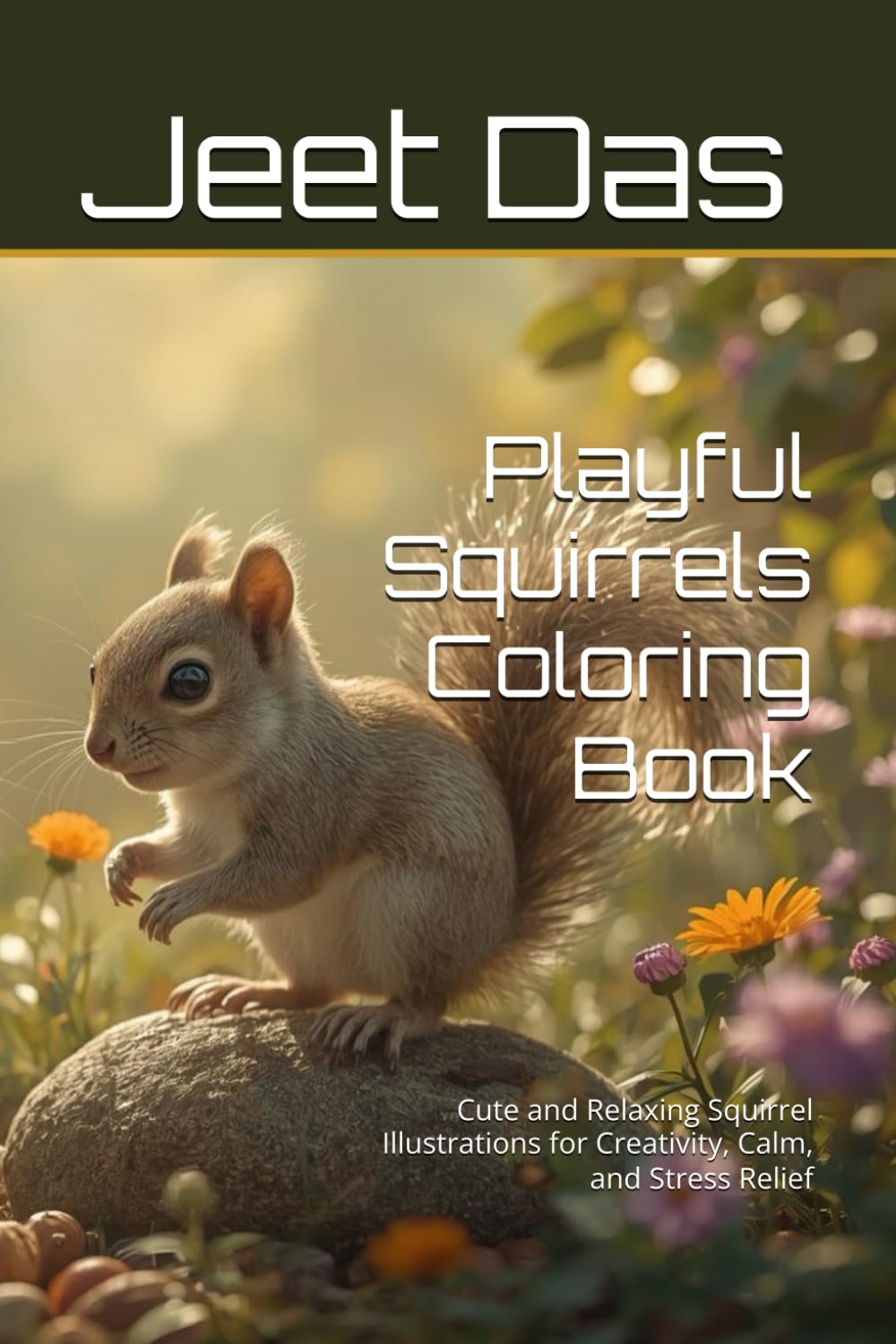 Playful Squirrels Coloring Book: Cute and Relaxing Squirrel Illustrations for Creativity, Calm, and Stress Relief