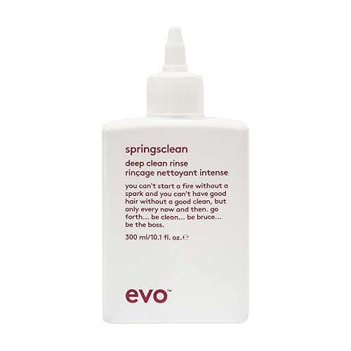EVO Champú Springsclean Limpieza profunda e hidratante suave Para cabello natural brillante, suave rizado y ondulado