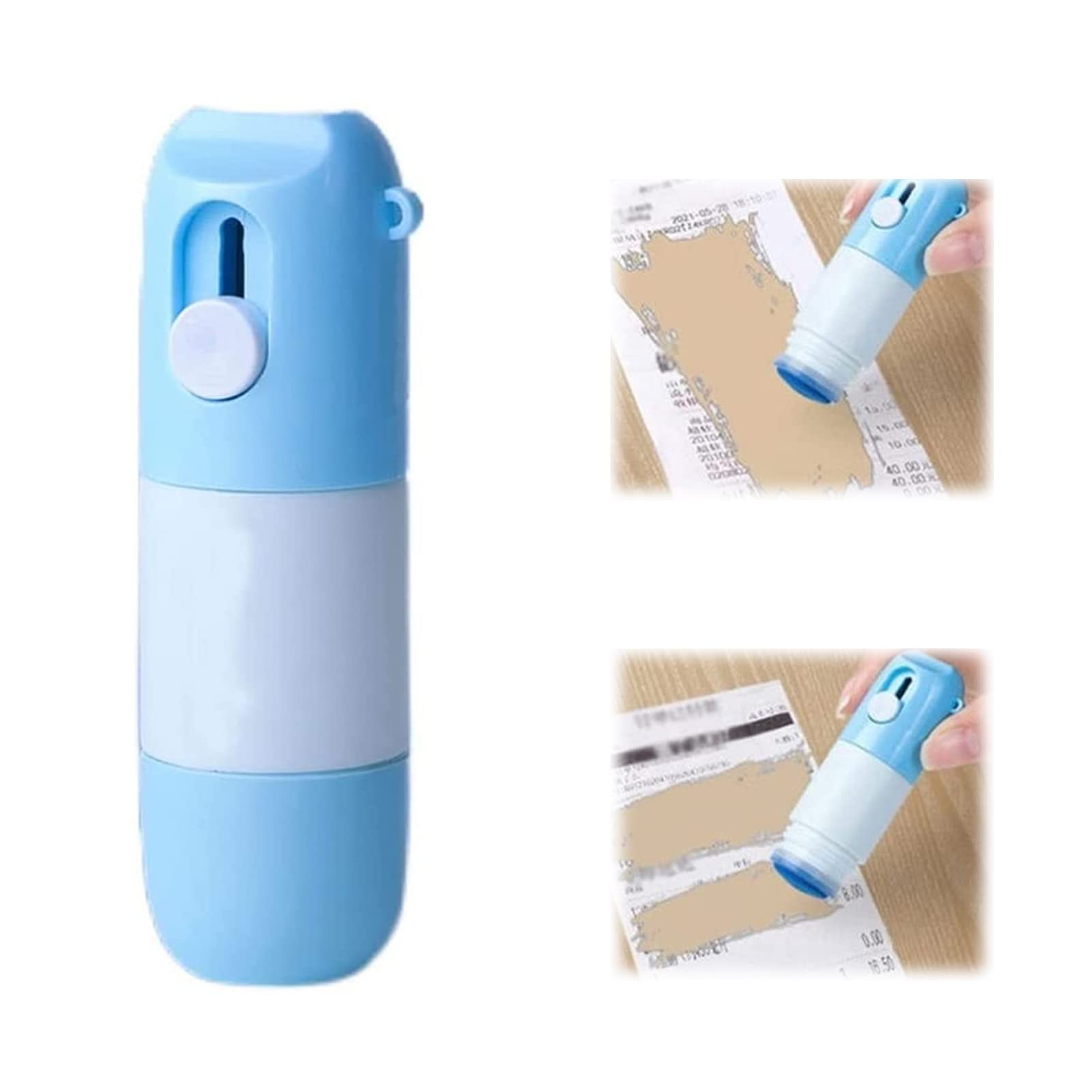 Fluido de corrección de papel térmico con cuchillo de desempaquetado, protege información importante elimina el abridor de cajas de privacidad, para etiquetas de paquete (1 unidad)