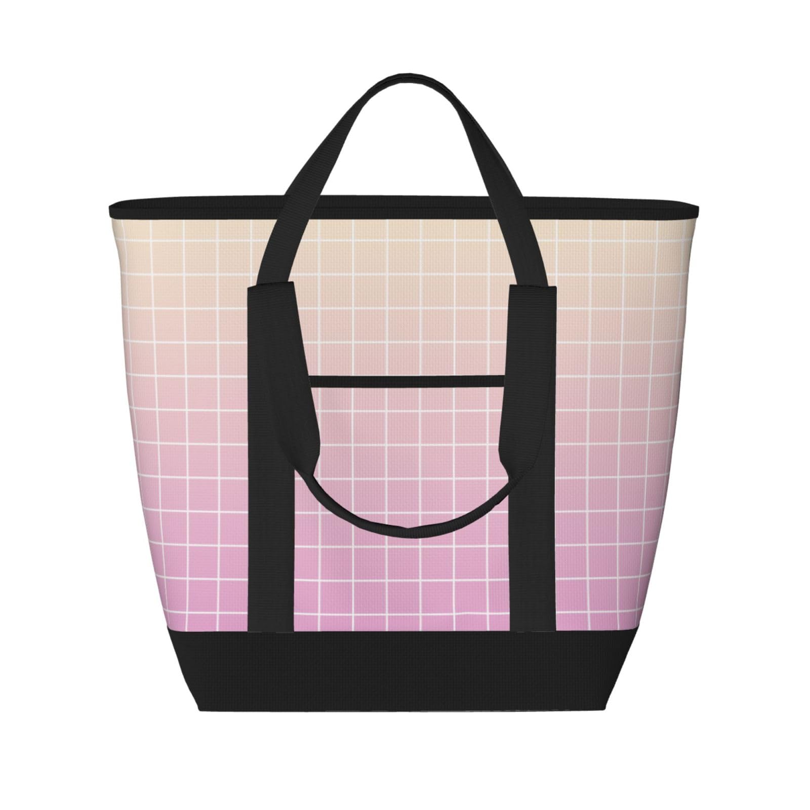 Sac de courses portable pour aliments chauds et froids avec fermeture