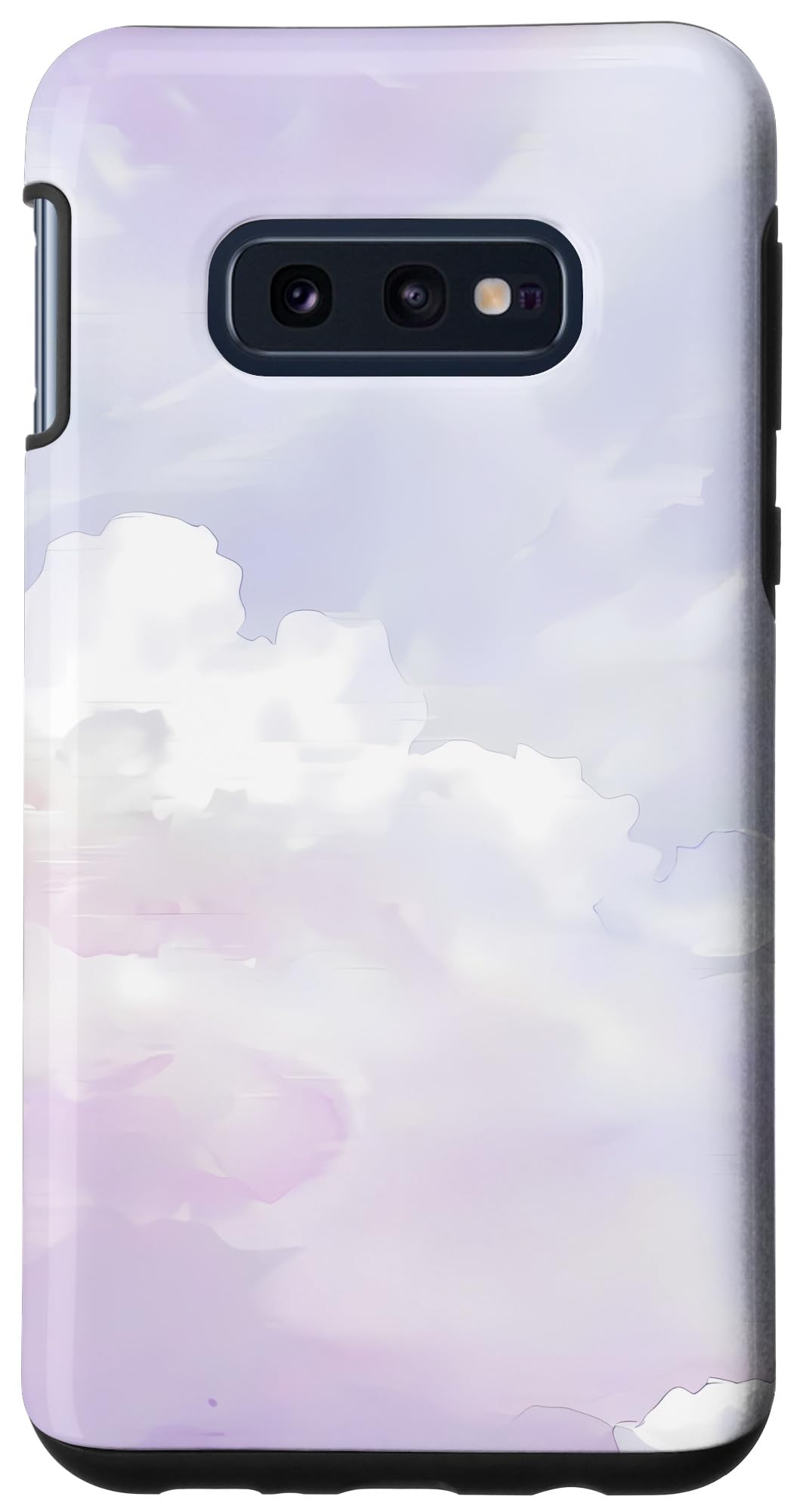 Galaxy S10e Purple Minimalistic Cloudy Sky Pattern Chic Sky Case