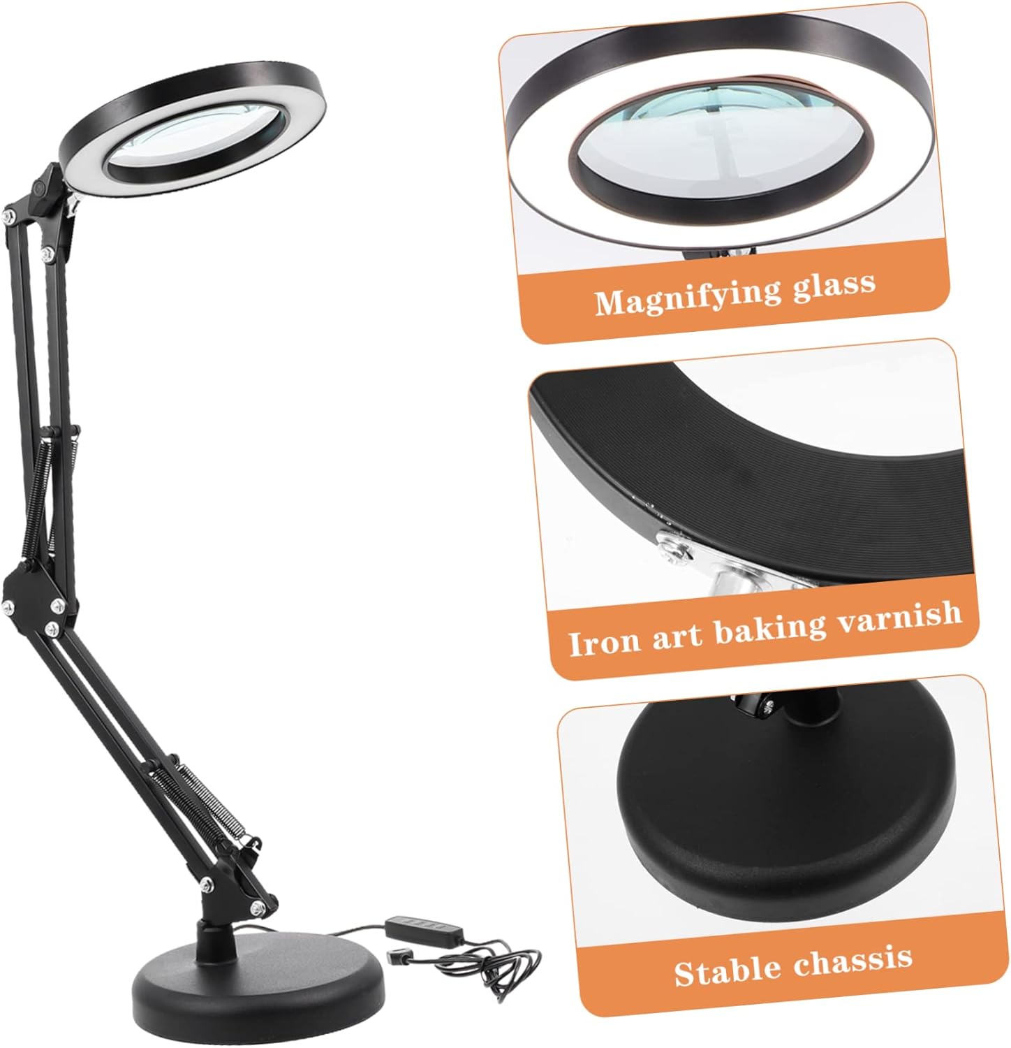 TEHAUX Led Magnifying Lamp Desk Light Tattoo Light Eye Protection for Reading Crafts Art Woodworking