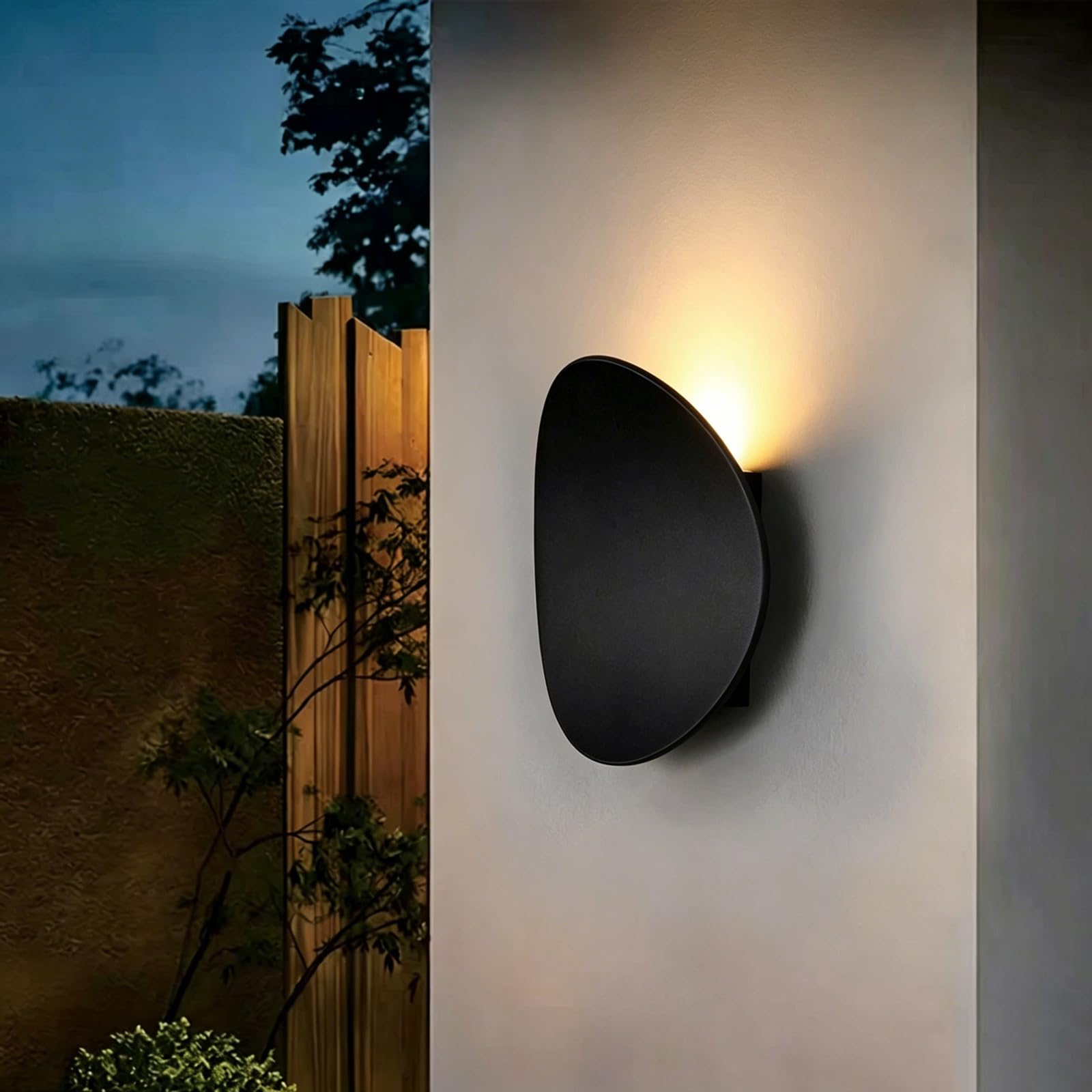 SDUYTDG ﻿Waterproof Exterior Lighting Fixtures for Porch, Garage, Patio 3000K Matte Black Outdoor Wall Mount Lamp Aluminum Outdoor Wall Sconce