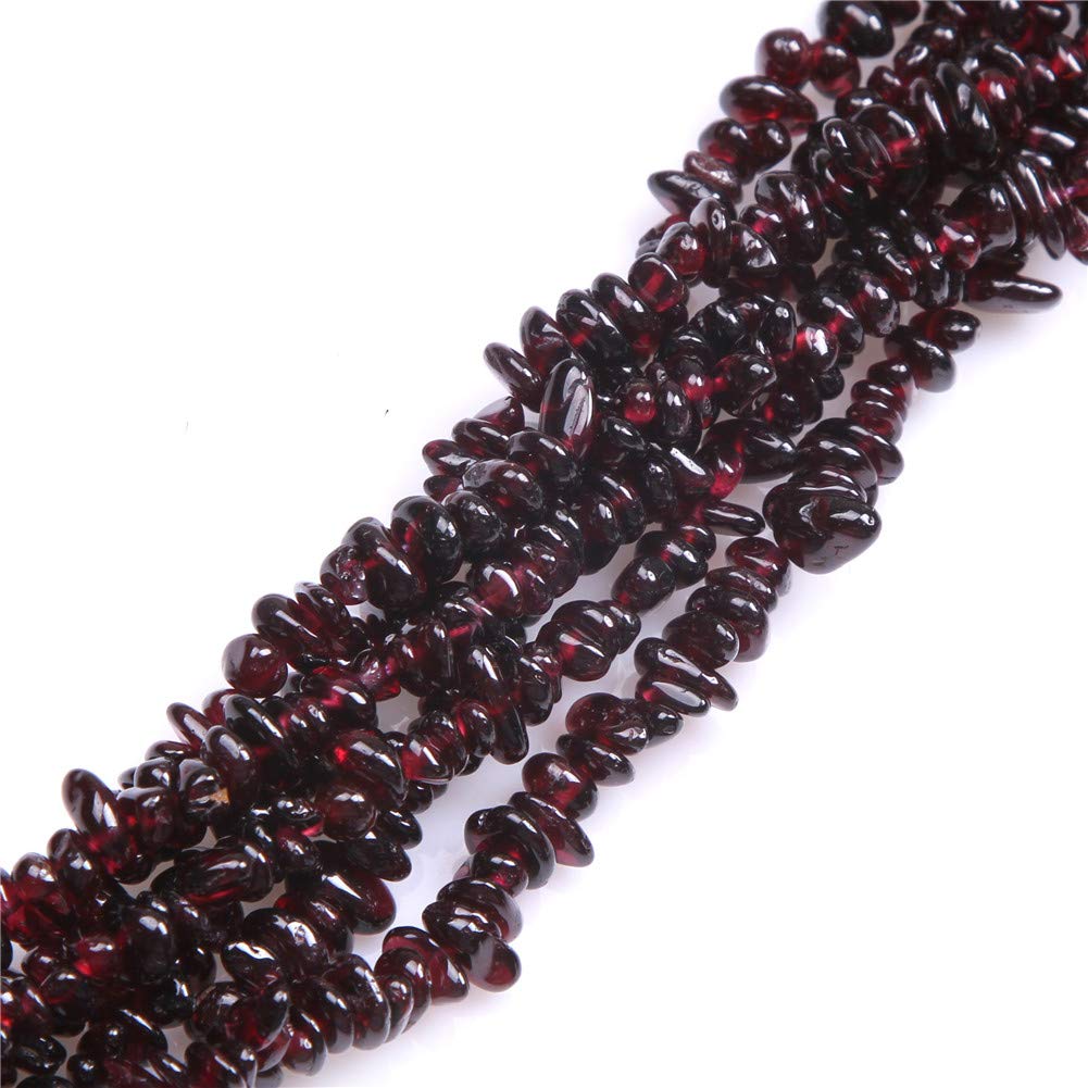 Gem-Inside Create Your Own Fashion Red Gem-Inside Genuine Garnet 5-8Mm Gemstone Semi Precious For Jewelery Making 34" Per Strand